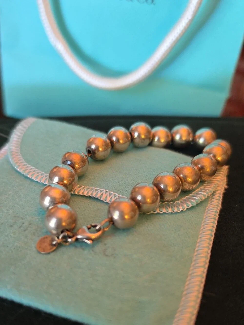 Tiffany & Co. Silver Bead Bracelet